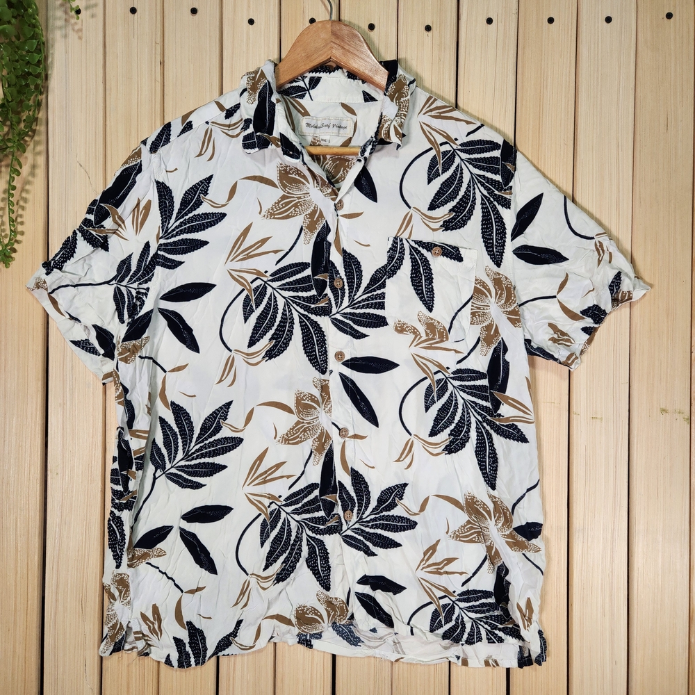 Molokai Surf Vintage Shirt Button Down Size XXL